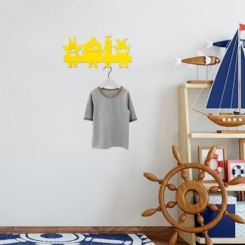 Image of Cute Things 1 - Yellow Yellow Metal Wall Hook