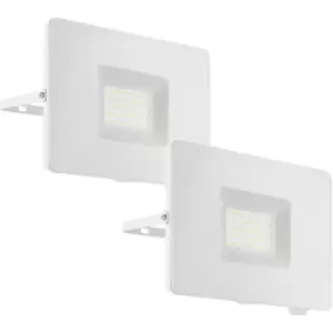 Image of 2 PACK IP65 Outdoor Wall Flood Light White Adjustable 50W LED Porch Lamp