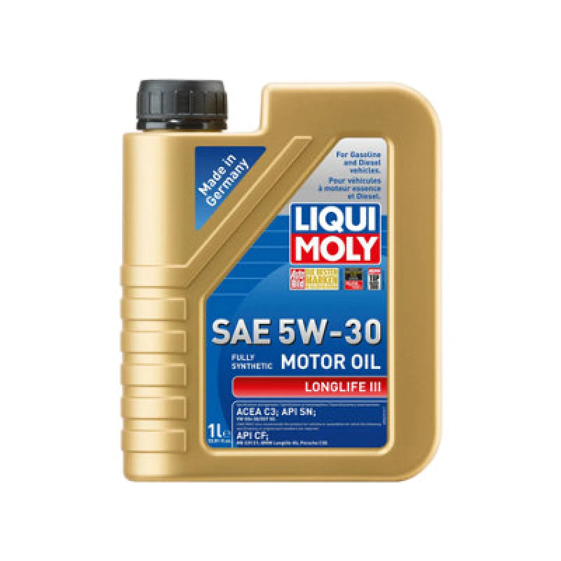 Image of Liqui Moly Longlife Iii 5W30 Fully Synthetic Engine Oil Acea C3 Api Sn 1L