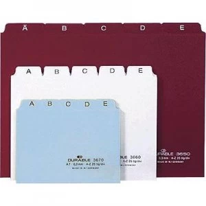 Image of Durable Index divider 365002 A5 portrait White