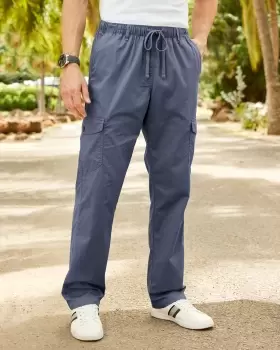 Image of Cotton Traders Cargo Trouser in Blue