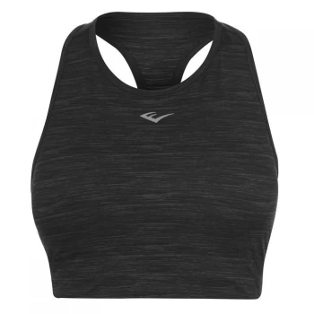 Image of Everlast Medium Support High Neck Sports Bra - Charcoal Marl