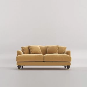 Image of Swoon Holton Velvet 2 Seater Sofa - 2 Seater - Biscuit