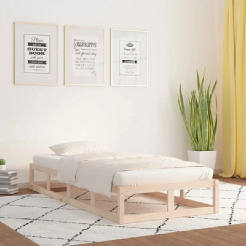 Image of VIDAXL Bed Frame without Mattress 75x190cm Small Single Small Single Solid Wood vidaXL 8720287137092