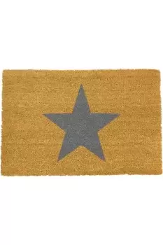 Image of Star Grey Doormat - Regular 60x40cm