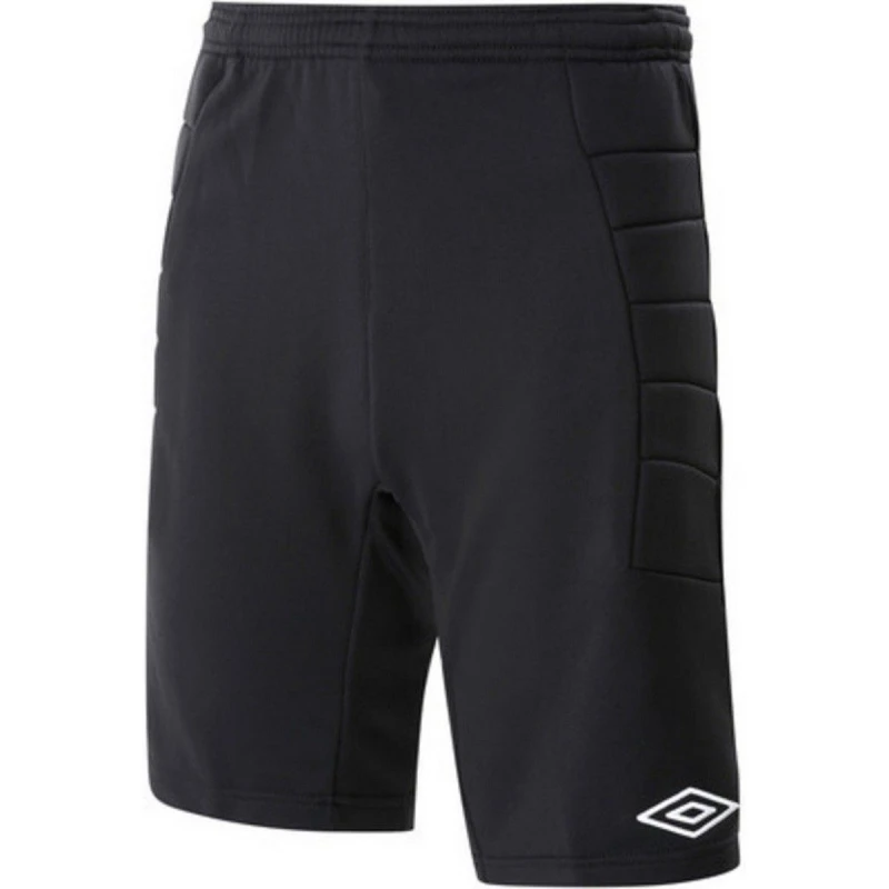 Image of Umbro Padded Goalkeeper Shorts in Black Size: 7-8 Years Black Unisex 7-8 Years
