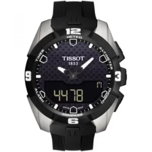 Image of Mens Tissot T-Touch Expert Solar Titanium Alarm Chronograph Solar Powered Watch