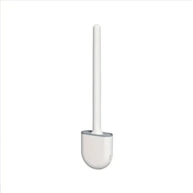 Image of Nes Home Silicone Toilet Brushes with Wall Mounted Toilet Brush Holder White White