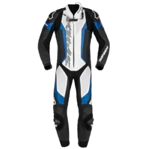 Image of Spidi Laser Pro Perforated Black Blue 1 Piece Racing Suit 52