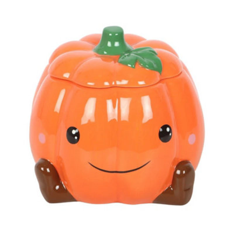 Image of Something Different Something Different Smiling Pumpkin Oil Burner in Orange Orange One Size Unisex 5063750960357