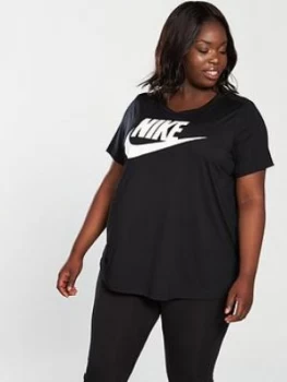 Image of Nike Essential Tee Curve Black Size 26 283X Women