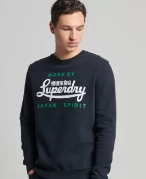 Image of Superdry Script Style College Crew Sweatshirt