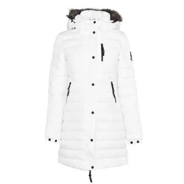 Image of Superdry Fuji Jacket Puffer Jackets - Heavyweight 8 (XS) Black 66167103310