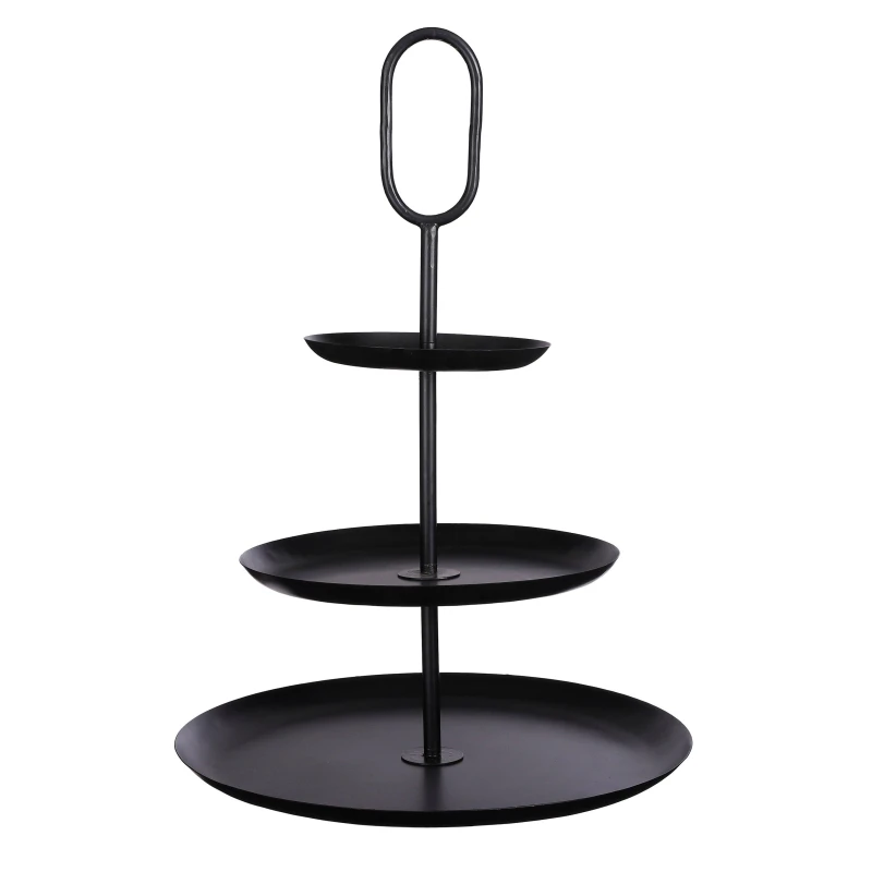 Image of Mica Rama tiered stand Black unisex h55xd38cm