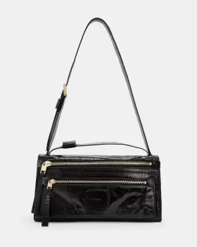 Image of AllSaints Abrielle Leather Shoulder Bag