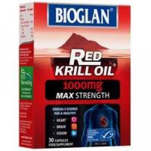 Image of Bioglan Red Krill Oil Max Strength 1000mg Capsules x 30