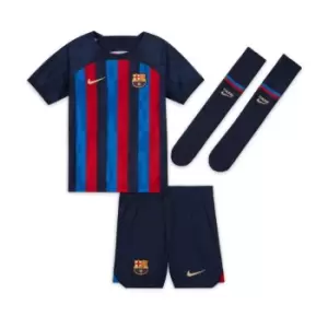 Image of Nike Barcelona Home Minikit 2022 2023 Infants - Blue