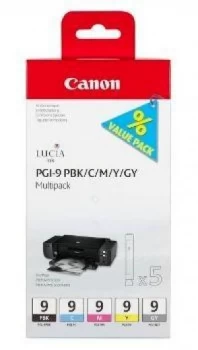 Image of Canon PGI9 Black and Tri Colour Ink Cartridge
