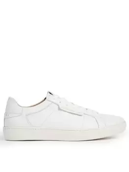 Image of Allsaints Sheer Leather Trainers - White
