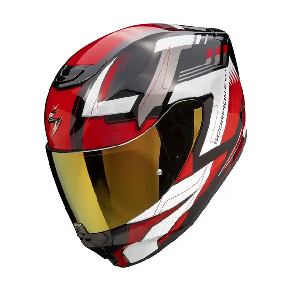 Image of Scorpion EXO-391 Captor Black Red Full Face Helmet Size M