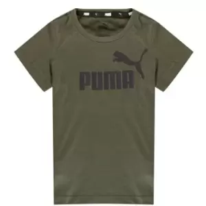 Image of Puma Essential Logo T Shirt Child Boys - Green