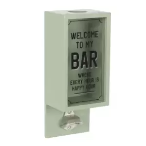 Image of Green Garden Bar Bottle Opener MDF Plaque