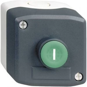 Image of Schneider Electric Harmony XALD102 Pushbutton + enclosure 1-button Green Push