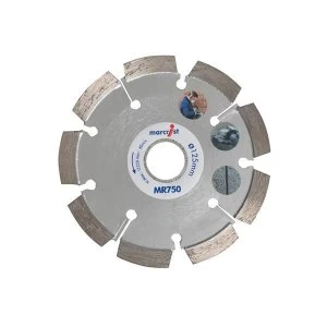 Image of Marcrist MR750 Mortar Raking Diamond Blade 125 x 22.2 x 6mm
