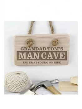 Image of Personalised Man Cave Wooden Sign