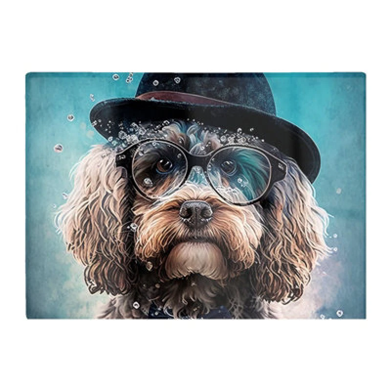 Image of Warren Reed Designer Cockapoo Dog Splashart Chopping Board