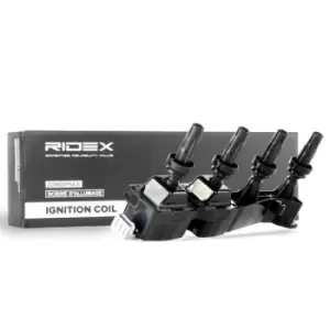 Image of RIDEX Ignition coil 689C0076 Coil pack,Ignition coil pack PEUGEOT,CITROEN,206 Schragheck (2A/C),206 CC (2D),207 (WA_, WC_),307 CC (3B),307 SW (3H)