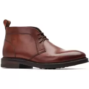 Image of Base London Mens Denali Lace Up Leather Chukka Boots UK Size 6 (EU 40)