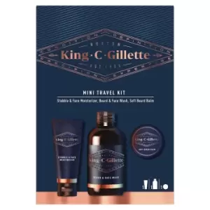Image of King C Gillette Mini Travel Kit 30ml + 60 ml + 25 ml