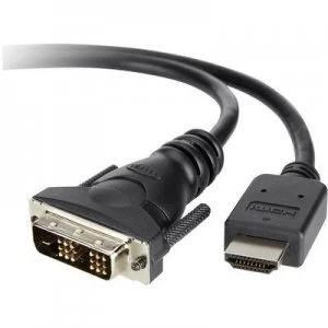 Image of Belkin DVI / HDMI Cable [1x DVI plug 19-pin - 1x HDMI plug] 1.80 m Black