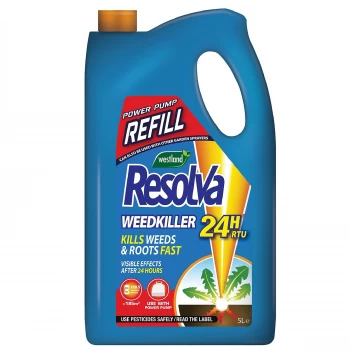 Image of Resolva 24H Weedkiller Ready To Use Power Pump Refill - 5L
