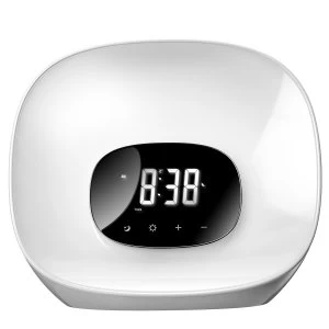 Image of Groov-e Groove-e Light Curve Wake Up Alarm Clock & Radio