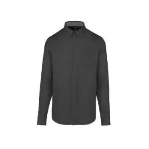 Image of Kariban Mens Nevada Shirt (2XL) (Dark Grey)
