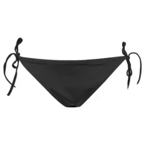 Image of Calvin Klein String Side Tie Cheeky Bikini Briefs - Black