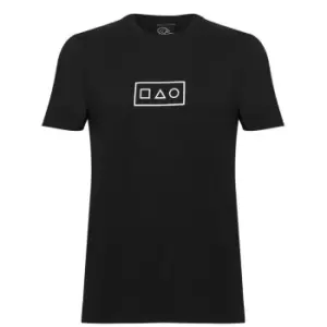 Image of Fabric Box Logo T-Shirt - Black