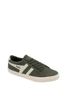 Image of 'Varsity' Canvas Lace-Up Trainers