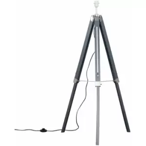Image of Minisun - Distressed Tripod Floor Lamp Base - Grey