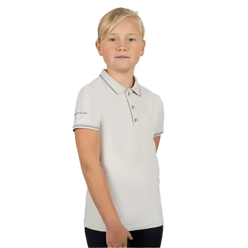 Image of Coldstream Next Generation Darnick Polo Shirt in Light Grey Size: 11-12 Years Light Grey Unisex 11-12 Years