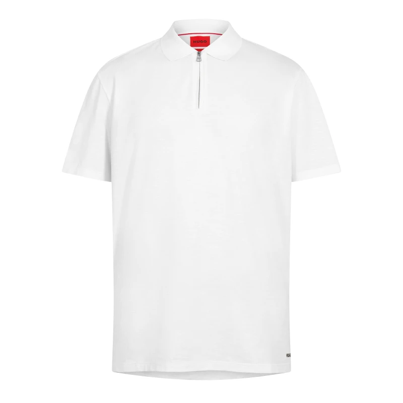 Image of Hugo Mens Short Sleeve Polo Shirt White male XL