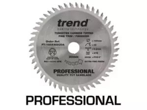 Image of Trend FT/160X48X20A Plunge Saw Blade Fine 160mm x 48T x 20mm for TS55