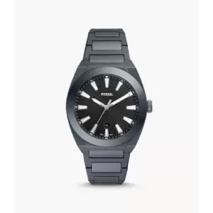 Image of Fossil Mens Everett Three-Hand Date Ceramic Watch - Gray