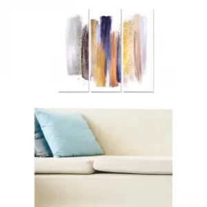 Image of MDF576112465 Multicolor Decorative MDF Painting (3 Pieces)
