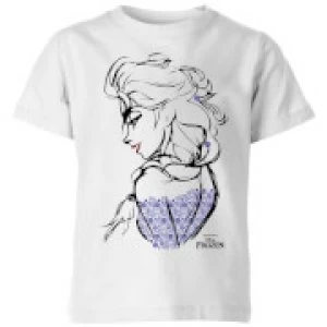 Image of Disney Frozen Elsa Sketch Kids T-Shirt - White - 3-4 Years