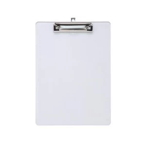 Image of 5 Star Office Clipboard Solid Plastic Durable with Rounded Corners A4 Clear