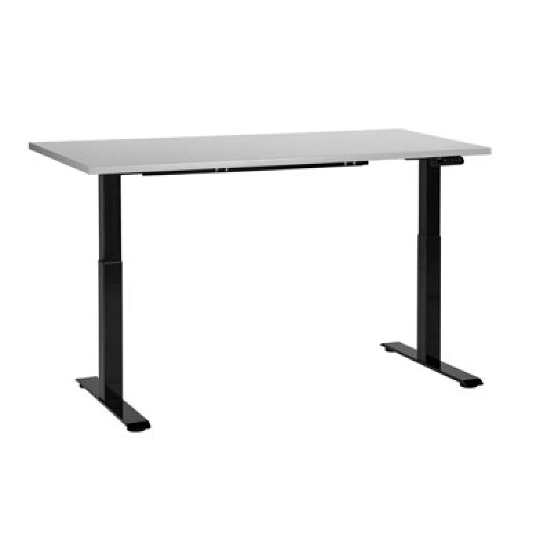 Image of Beliani Electric Adjustable Standing Desk Destines Grey/ Black 160 Cm 72 Cm