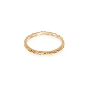 Image of Rings 18ct Gold Plated Sterling Silver Coral Stacking Ring 18ct Gold Plate